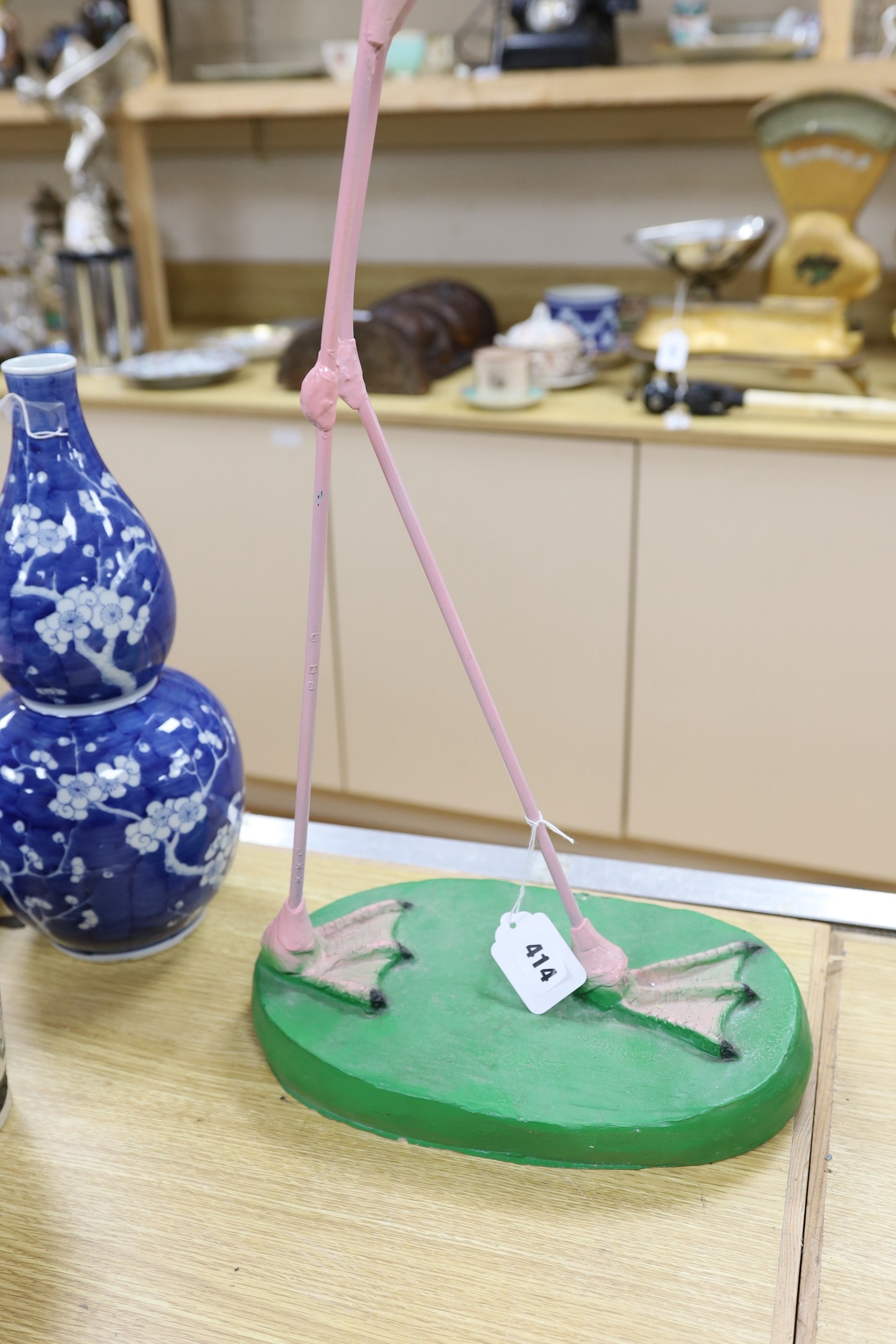 A composite model of a flamingo, 93cm tall